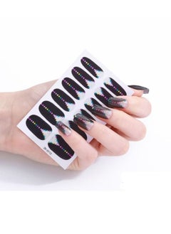 12 Self-adhesive nail stickers with distinctive and unique design to decorate nails and give them wonderful look