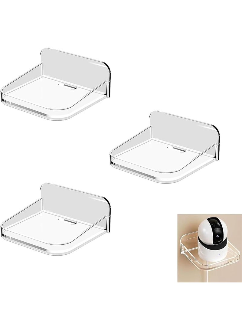 Relex 3PCS Punch-Free Wall Mount Bracket, Pet Camera Bracket, Wall Camera Holder for Baby Monitors, Speakers, Universal Surveillance Cameras Holder - Image 1