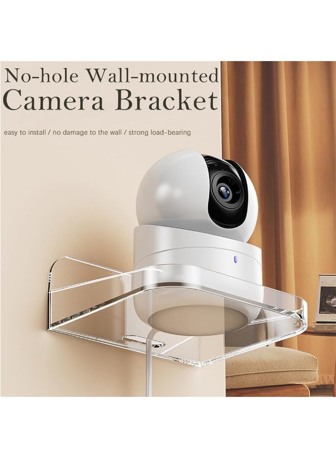 Relex 3PCS Punch-Free Wall Mount Bracket, Pet Camera Bracket, Wall Camera Holder for Baby Monitors, Speakers, Universal Surveillance Cameras Holder - Image 5