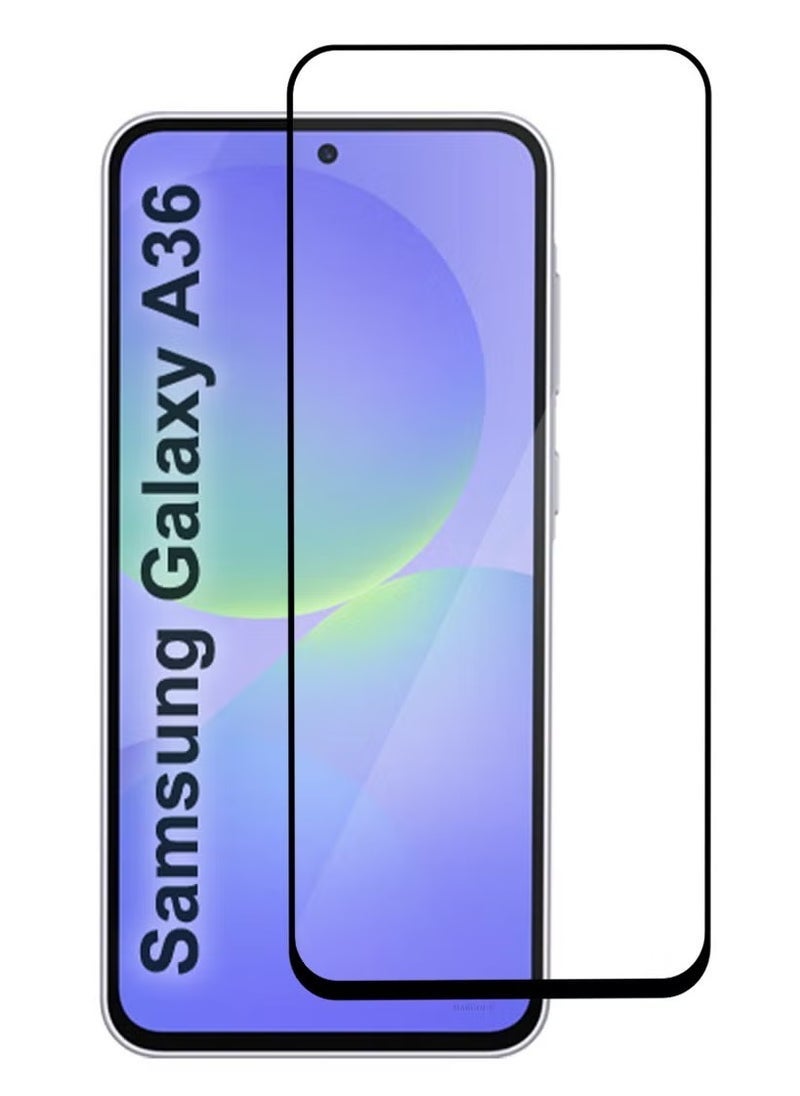 Raxoom Samsung Galaxy A36 Screen Protector â€“ Full Coverage 9H Tempered Glass with HD Clarity and Anti-Fingerprint Coating â€“ Ultra-Clear, Edge-to-Edge Fit, Bubble-Free Easy Installation, Scratch-Resistant Protection for Galaxy A36 2025 - Image 1