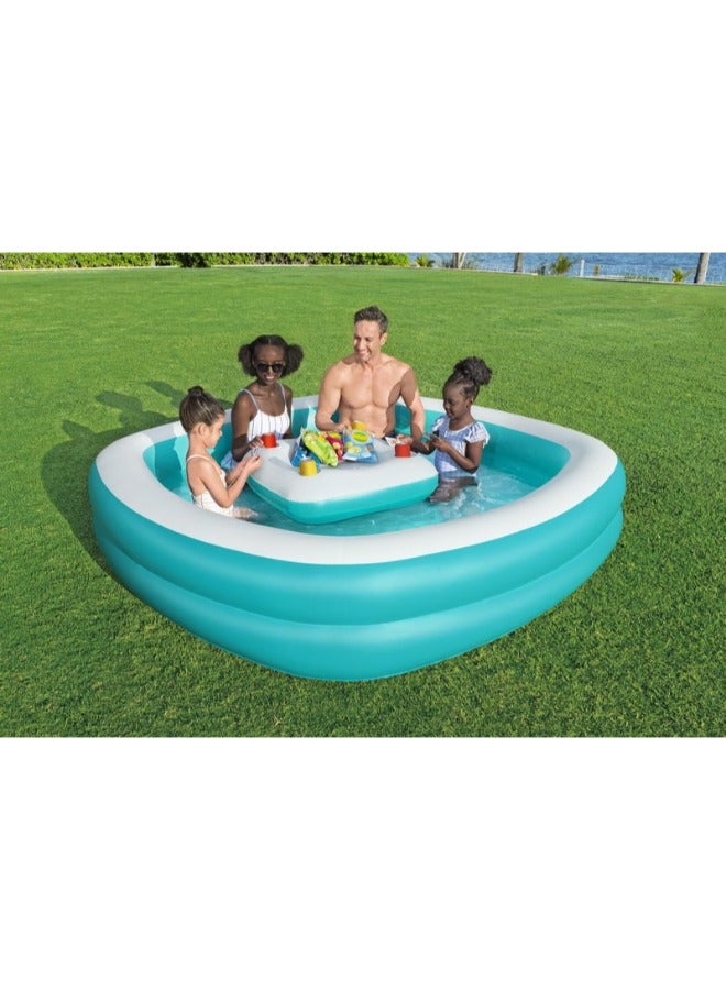 Bestway Sippin Summer Family Pool, 2.18m x 2.18m x 48cm - Image 1
