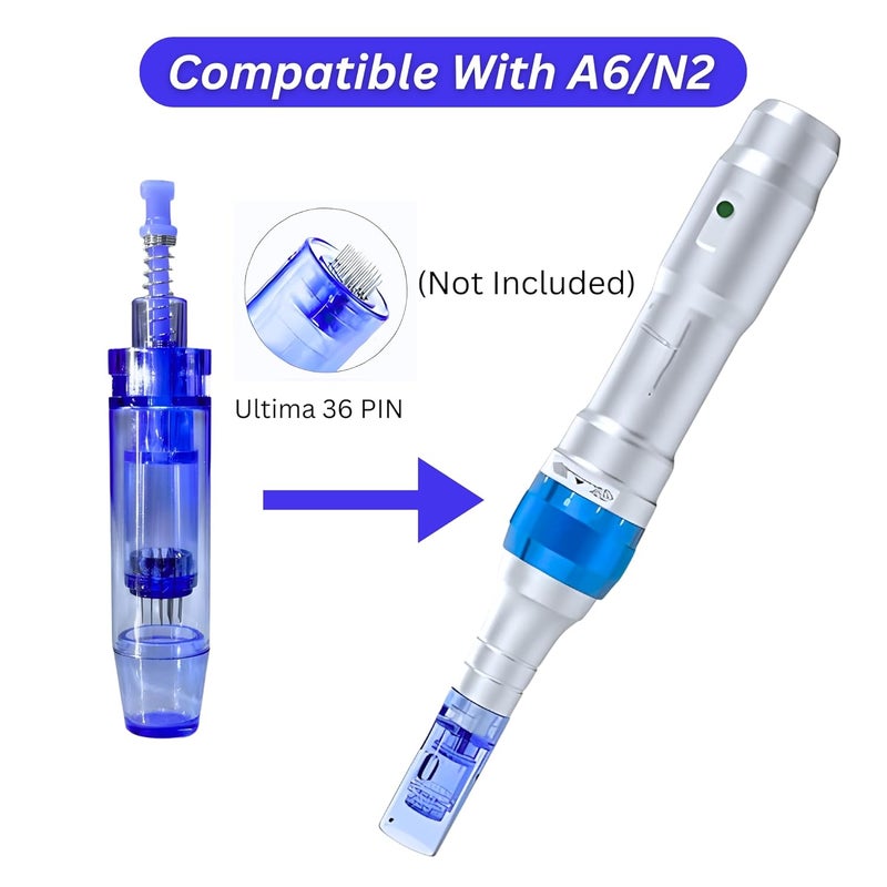 Kostech Dr.Pen & Derma Pen Ultima A6 36 Pins Cartridges Needle - Healthy Care Derma Pen Ultima A6 Electric Micro Needle Pen Bayonet Replacement Parts 0.25 mm - (Pack of 15) - Image 3