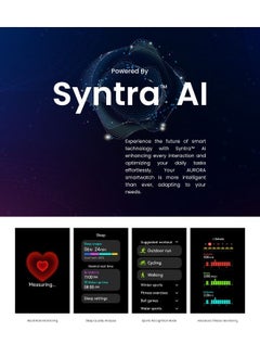HiFuture HiFuture AURORA Smartwatch, 1.43 Inch Amoled Display, Wireless Calling, Magnetic Strap, Syntra AI, IP68 Waterproof, Heart Rate Monitoring, Sleep Quality Analysis, Sports Mode, Brown  - Image 5