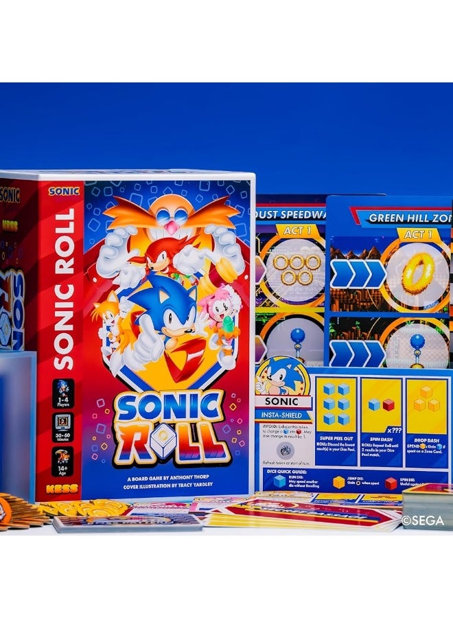 KESS  Sonic Roll Board Game Roll Through 4 Classic Zones 14 Players Thrilling Tabletop Adventure Game for Ages 14 - Image 2