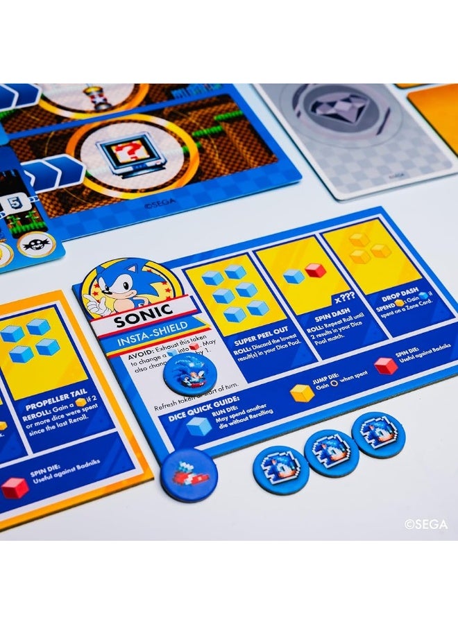 KESS  Sonic Roll Board Game Roll Through 4 Classic Zones 14 Players Thrilling Tabletop Adventure Game for Ages 14 - Image 1