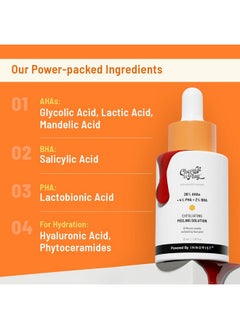 Chemist at Play 26% Aha 2% Bha 4% Pha Peeling Solution | Chemical Exfoliator For Face | Glycolic Acid (Aha), Salicylic Acid (Bha), Lactobinoic Acid (Pha) | Tan Off 10-Minute Peel | Derma Tested | 30Ml  - Image 4