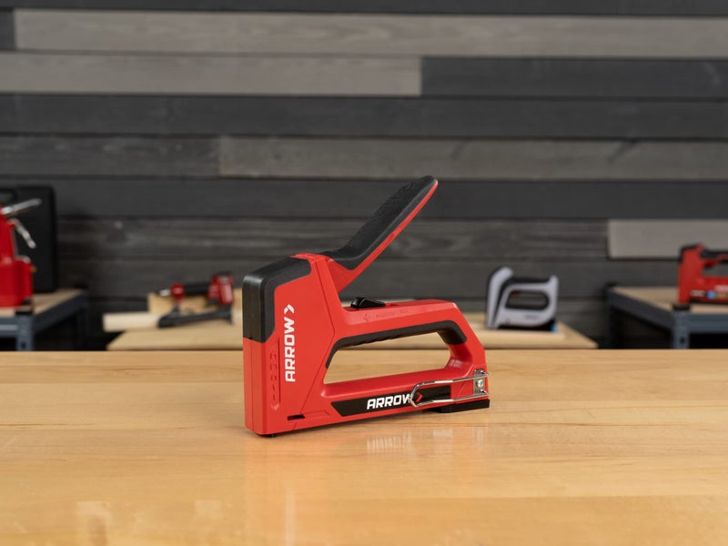 Arrow Fastener Arrow T501 5-in-1 Manual Staple and Nail Gun, Wire Stapler, and Brad Nailer for Wood, Upholstery, Construction, Insulation, Crafts, Fencing, and Cable, Black/Red - Image 5