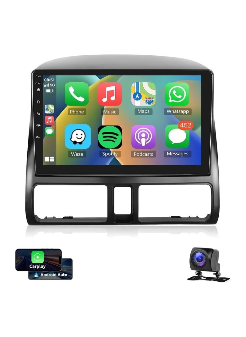 SHEZA STAR - Android Car Stereo for Honda CRV 2002 2003 2004 2005 2006 1GB RAM 32GB ROM 9 Inch MirrorLink WiFi BT, IPS Touch Screen with AHD Camera Included - Image 1