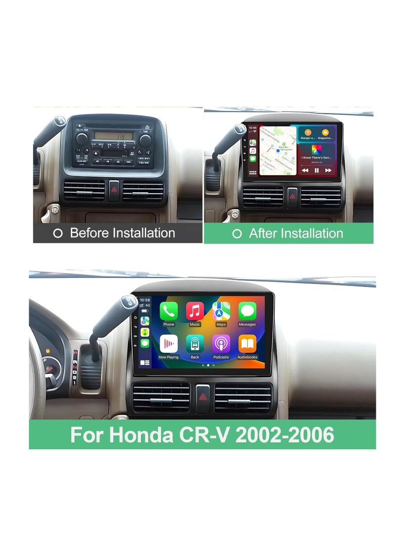 SHEZA STAR - Android Car Stereo for Honda CRV 2002 2003 2004 2005 2006 1GB RAM 32GB ROM 9 Inch MirrorLink WiFi BT, IPS Touch Screen with AHD Camera Included - Image 1