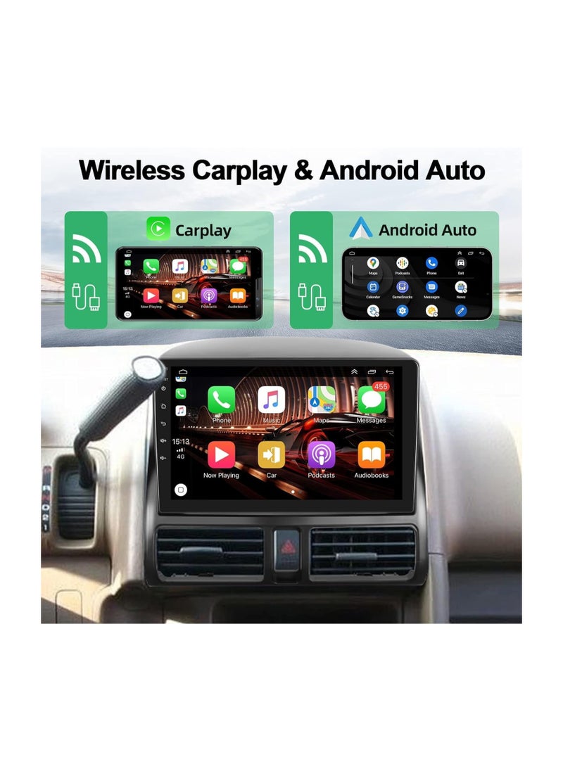 SHEZA STAR - Android Car Stereo for Honda CRV 2002 2003 2004 2005 2006 1GB RAM 32GB ROM 9 Inch MirrorLink WiFi BT, IPS Touch Screen with AHD Camera Included - Image 1