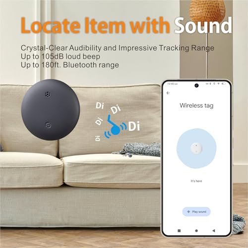 Reyke 2025 Upgraded Android Air Tracker, Bluetooth Tracker Tags for Android Phones, Compatible with Google Find My Device, Item Locator for Luggage, Keys, Backpack - Image 4
