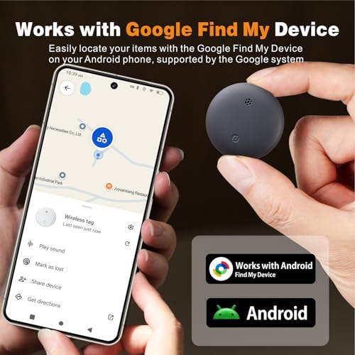 Reyke 2025 Upgraded Android Air Tracker, Bluetooth Tracker Tags for Android Phones, Compatible with Google Find My Device, Item Locator for Luggage, Keys, Backpack - Image 2