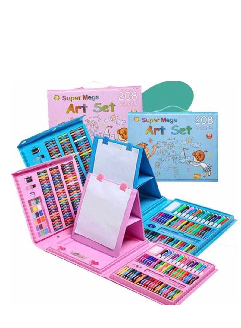 208 Color Art Set for Kids  (pink) - Image 2
