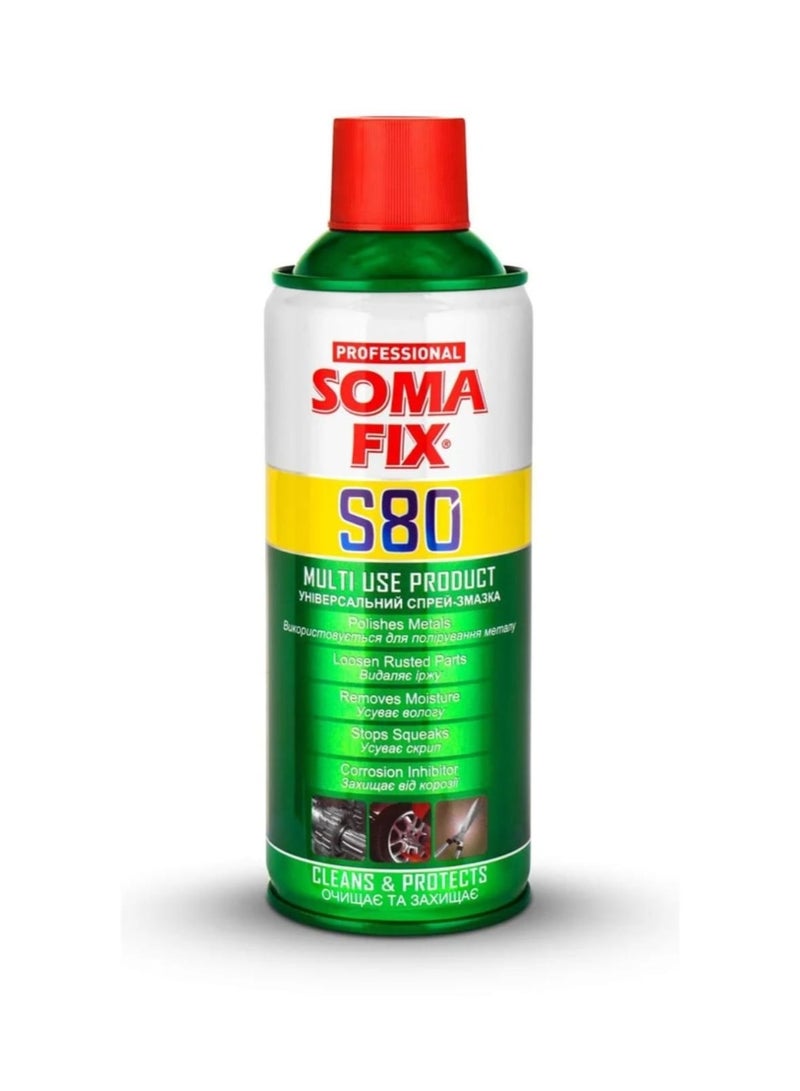 سومافيكس سوما فيكس S80 بخاخ تشحيم متعدد الاستخدامات - ينظف ويحمي ويزيل الصدأ والرطوبة - Image 1