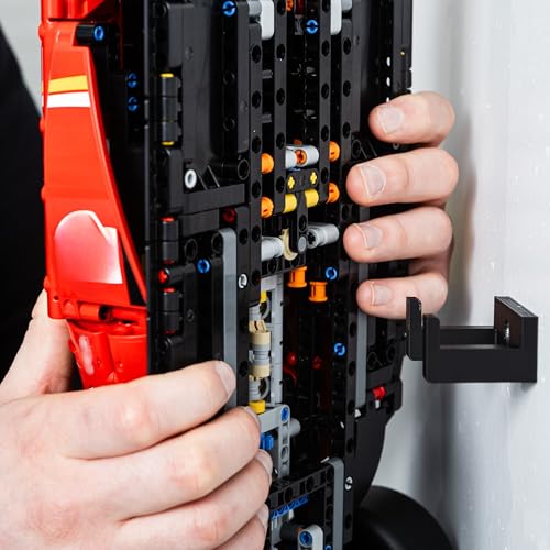 Brickify Wall Mount Bracket Compatible with Lego F1 Technic Ferrari SF-24 42207 – UK Made - Car Not Included – Screws and Wall Plugs Included - Image 2
