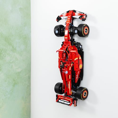 Brickify Wall Mount Bracket Compatible with Lego F1 Technic Ferrari SF-24 42207 – UK Made - Car Not Included – Screws and Wall Plugs Included - Image 1