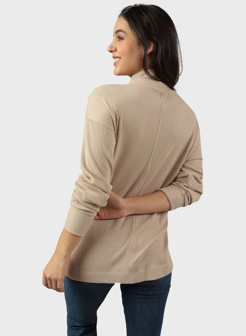 امريكان ايجل Mock Neck T-Shirt