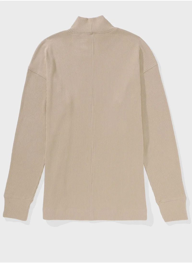 امريكان ايجل Mock Neck T-Shirt