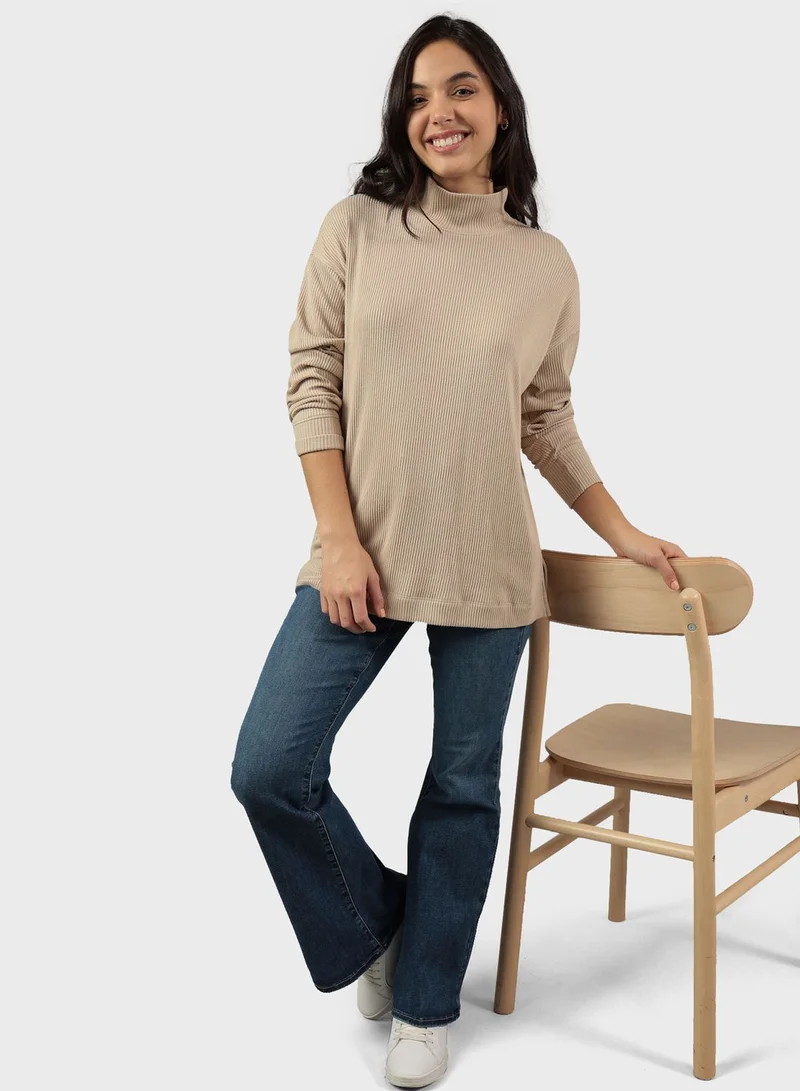 امريكان ايجل Mock Neck T-Shirt