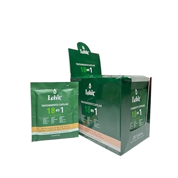 Lehit Tratamiento Capilar 18 en 1 caja x 20 sobres de 30 gramos. - Image 1