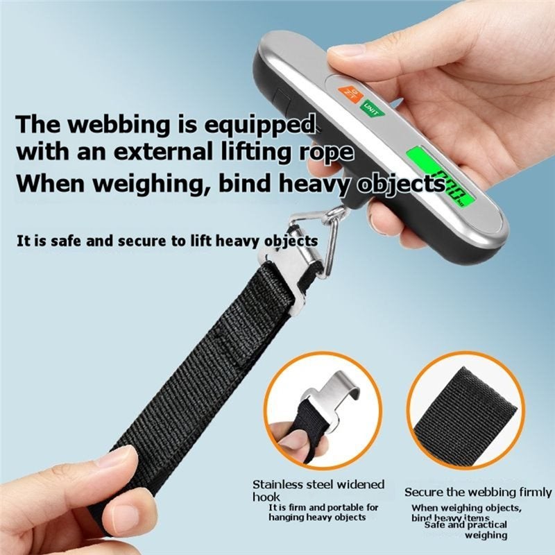 Portable High-Precision Electronic Digital Scale Rechargeable Handheld 0.5-50KG for Express Delivery and Luggage - Image 2