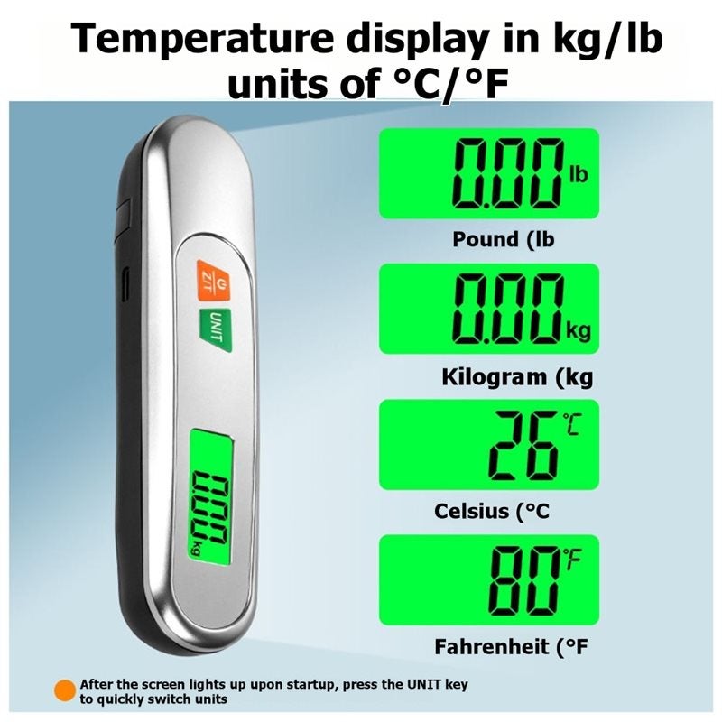 Portable High-Precision Electronic Digital Scale Rechargeable Handheld 0.5-50KG for Express Delivery and Luggage - Image 3