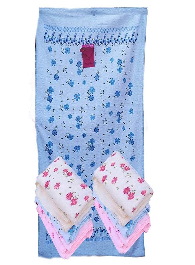 Sanvi Towel/Bath Towel / 100% Cotton Washcloth for New Born Baby/Infants/Toddlers (0-12 Months) Small (46 cm * 84 cm) (Colours & Prints Vary) (Pack of 1) - Image 3