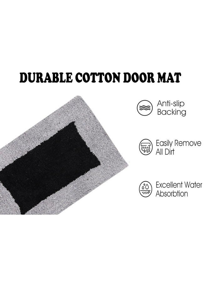 AAZEEM Absorbent Door Mat for Indoor Entrancex Non Slip Mat for Front Door Entryway, Soft Cotton Home. Hotel Balcony Floor Carpet, Floor Mats for Home, KitchenFloor Door Mat |-(55x35cm) - Image 3