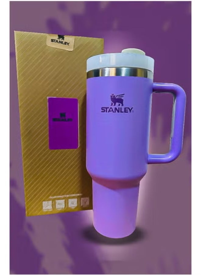 Stanley 40oz Tumbler Stainless Steel Travel Mug with Reusable Straw BPA-Free Eco-Friendly and Dishwasher Safe – Features Leakproof FlowState Lid, Double-Wall Insulation to Keep Beverages Hot for 16 Hours and Cold for 24 Hours – Slim Base Fits Most Car Cup Holders – Durable Ergonomic Handle for Work, Travel, Outdoor & Daily Use - Image 3