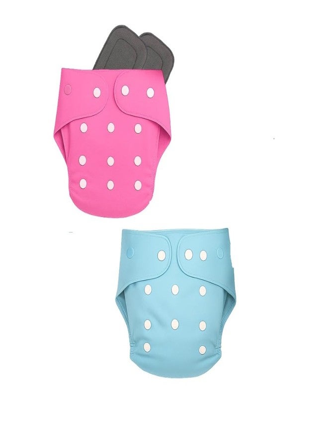Softlia Reusable Cloth Diaper for Babies | Washable, Adjustable, Leak-Proof with Absorbent Insert (0-3 Years) (2) - Image 1