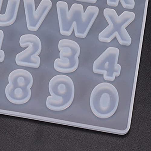 R H Lifestyle Resin Art Silicone Alphabet and Numbers Shape Moulds, Alphabet Resin Mould Epoxy Resin Art Kit with Mold Silicon Jewellery Moulds Resin Art Kit for Beginners (ALPHABET MOLD - 13 X 13 CM) - Image 5