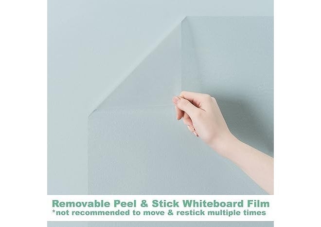Timetech Clear Whiteboard Wall Sticker 2’x4’ – Self-Adhesive Transparent Peel & Stick Decal – Dry Erase Removable Message Board for Home, Office & Dorms – Great for Organizing & Brainstorming 24x48 - Image 2