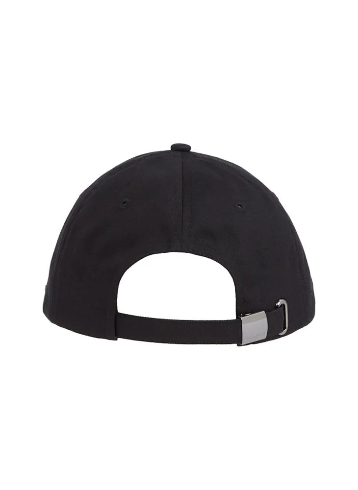 CALVIN KLEIN Metal Side Baseball Curved Peak Cap