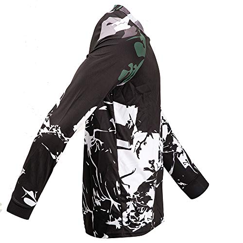 Weimostar Cycling Jersey Men Long Sleeve MTB T Shirt Mountain Bike Motorcycle Bicycle Clothes Black White Size L - Image 5