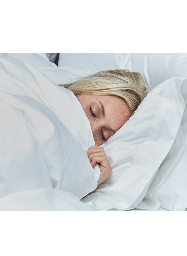 7 STARS HZM - Bamboo Duvet Cover Full Size 200x200 cm With Button Closing and Corner Ties 400TC Cool, Anti-Allergic, Soft and Silky – Silver - Image 1