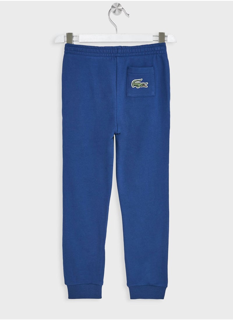 LACOSTE - Kids Essential Sweatpants - Image 1
