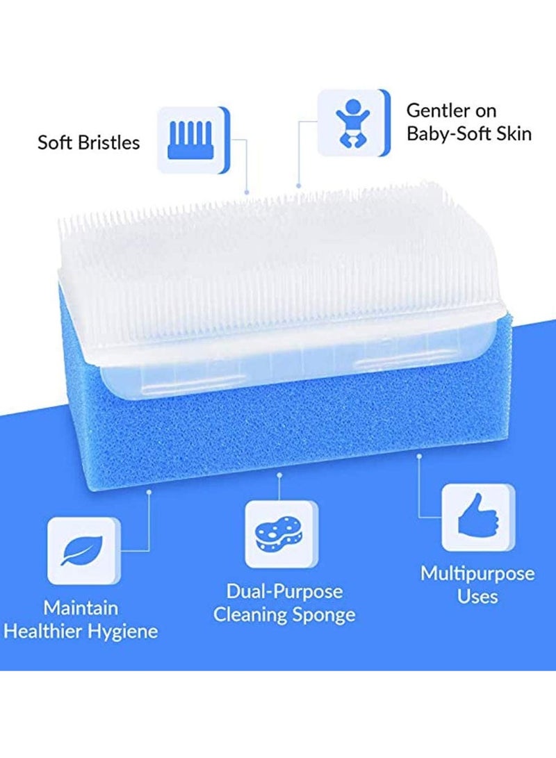 KASTWAVE Sensory Brush- Processing Disorder and Autism Therapressure Therapy Brush Sponge Surgical Hands Scrub Bristle Brushes (6 Pack)（Random Color）  - Image 4