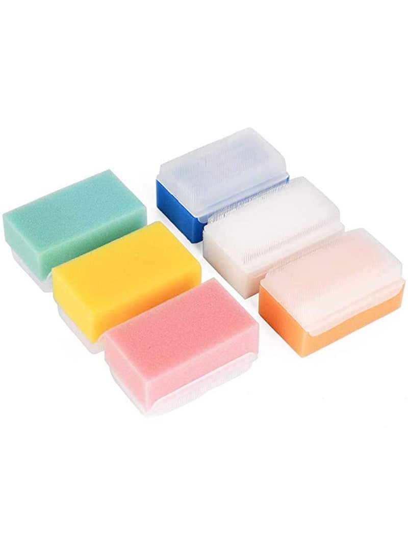 KASTWAVE Sensory Brush- Processing Disorder and Autism Therapressure Therapy Brush Sponge Surgical Hands Scrub Bristle Brushes (6 Pack)（Random Color）  - Image 1