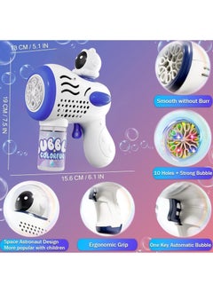 MAGIC VAULT 2pcs Bubble Guns for Kids | Automatic Bubble Maker Blaster with LED Lights | Leak-Proof Bubble Machine for Parties, Weddings, Outdoor Fun | Safe Durable Summer Gift for Boys & Girls  - Image 2