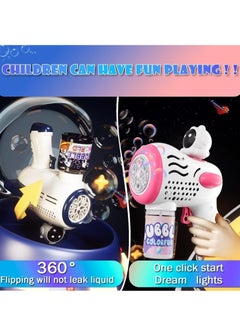 MAGIC VAULT 2pcs Bubble Guns for Kids | Automatic Bubble Maker Blaster with LED Lights | Leak-Proof Bubble Machine for Parties, Weddings, Outdoor Fun | Safe Durable Summer Gift for Boys & Girls  - Image 3