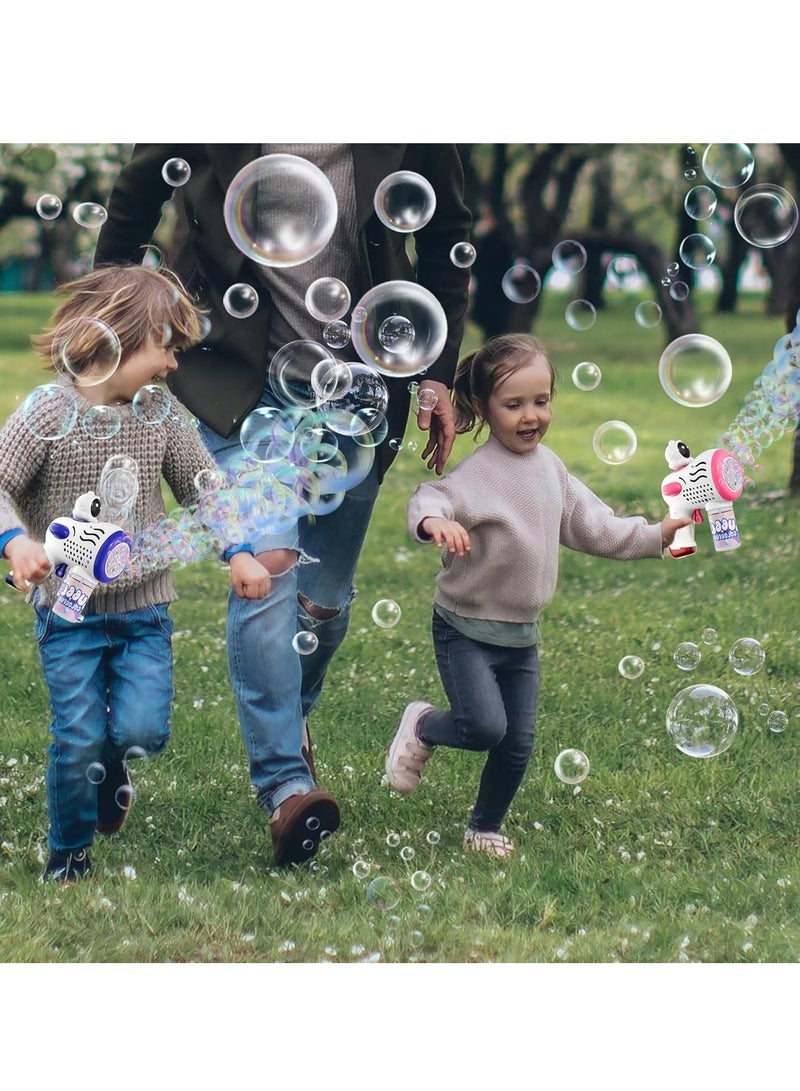 MAGIC VAULT 2pcs Bubble Guns for Kids | Automatic Bubble Maker Blaster with LED Lights | Leak-Proof Bubble Machine for Parties, Weddings, Outdoor Fun | Safe Durable Summer Gift for Boys & Girls  - Image 5