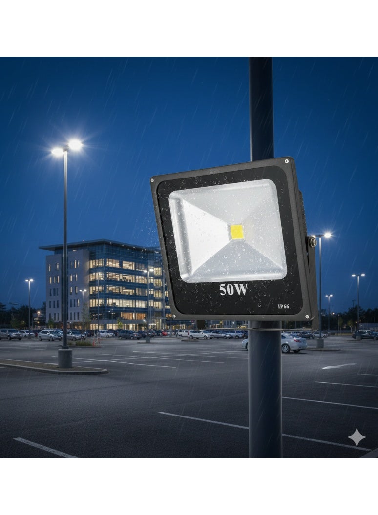 كشاف LED 50 وات - ضوء أبيض للاستخدام الخارجي - Image 1