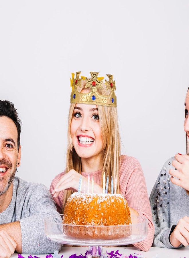 Yuomeaz 2Pcs Golden Prince Crown, 22inch King Crowns, Adjustable Prince Crown Headwear for Birthday Party, Dress-Up Prop - Image 5