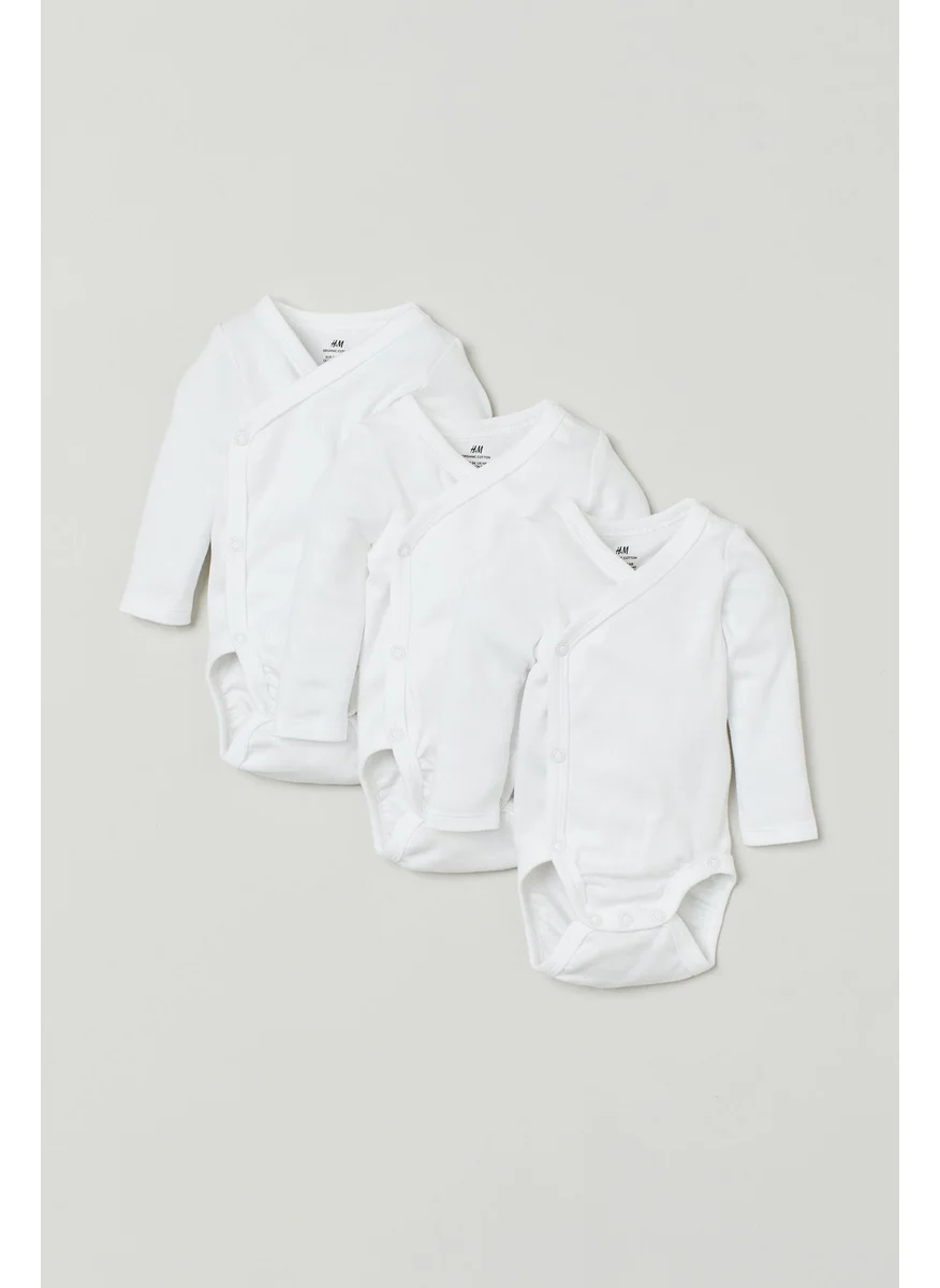 H&M 3-Pack Long-Sleeved Bodysuits