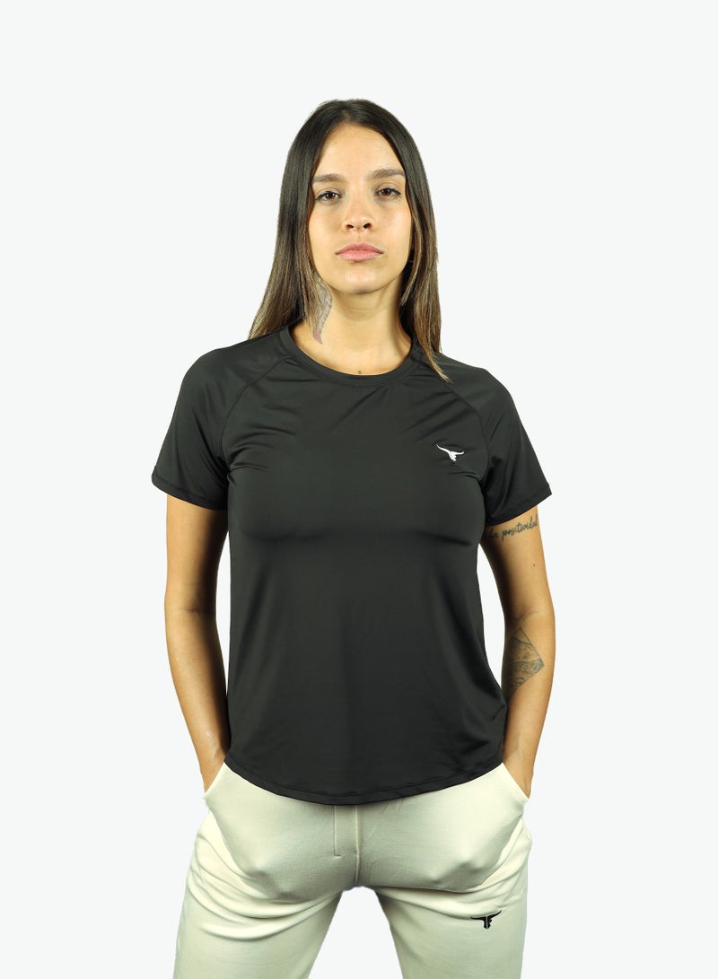THUGFIT Flexx Texx Ladies T-shirt - Black - Image 1