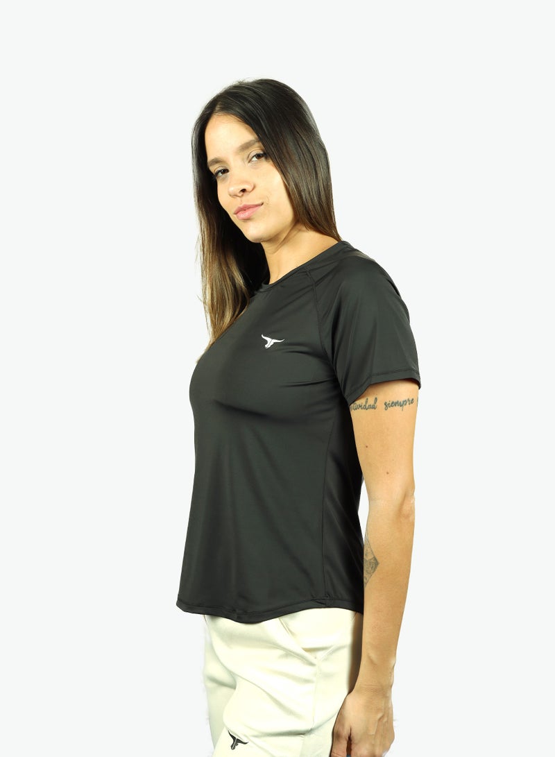 THUGFIT Flexx Texx Ladies T-shirt - Black - Image 2