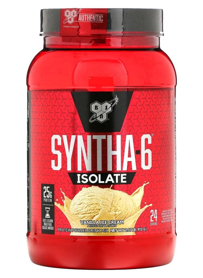 BSN Syntha-6 Isolate Protein Powder Drink Mix Vanilla Ice Cream 2.01 lbs (912 g) 