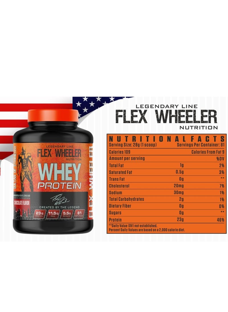 فليكس ويلرنيوتريشن  - بروتين مصل الحليب بنسبة 100% من Flex Wheeler - نكهة الفستق والفواكه المجففة، 2.27 كجم (81 حصة) - Image 1