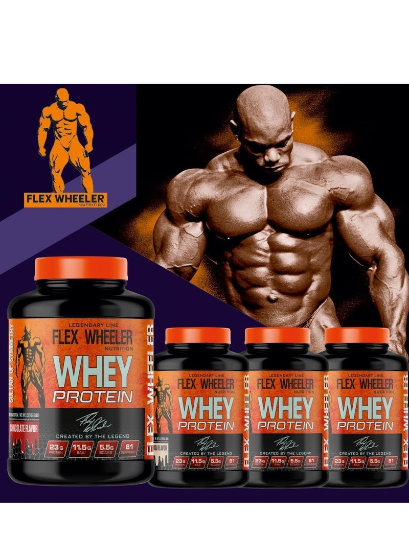 فليكس ويلرنيوتريشن  - بروتين مصل الحليب بنسبة 100% من Flex Wheeler - نكهة الفستق والفواكه المجففة، 2.27 كجم (81 حصة) - Image 1