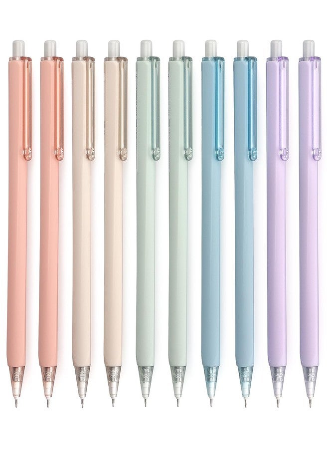 Bribobo Gel Ink Pens Black Ink for Office Smooth Writing Retractable Work Pen, 0.5mm Fine Point(10-Count) - Image 1